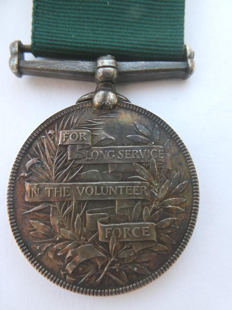 VOLUNTEER LONG SERVICE MEDAL (VICTORIA IMPERATRIX) TO CPL COLE-BOMBAY BARODA AND CENTRAL INDIA RAILWAY — image 2