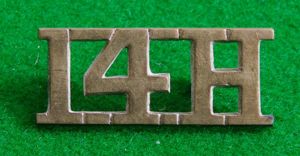 14th. Hussars.{ King's }