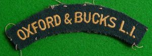 Oxfordshire & Buckinghamshire Light Infantry.