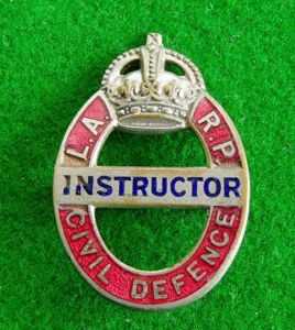 Local Air Raid Precautions - Instructor.