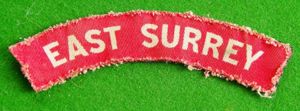East Surrey Regiment.