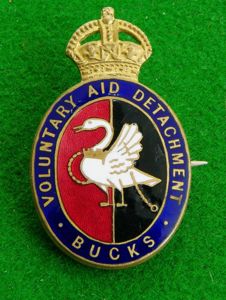Voluntary Aid Detachment- Buckinghamshire.