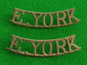 East Yorkshire Regiment.