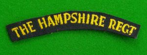 Hampshire Regiment.