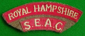Hampshire Regiment./ South East Asia Command.