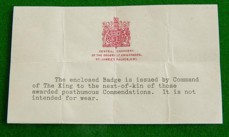 The King's Badge for Brave Conduct for Civilians. — image 3