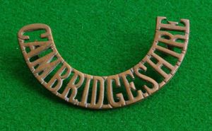 Cambridgeshire Regiment.