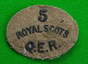 Royal Scots {The Royal regiment} - Territorials.