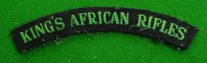 King's African Rifles.