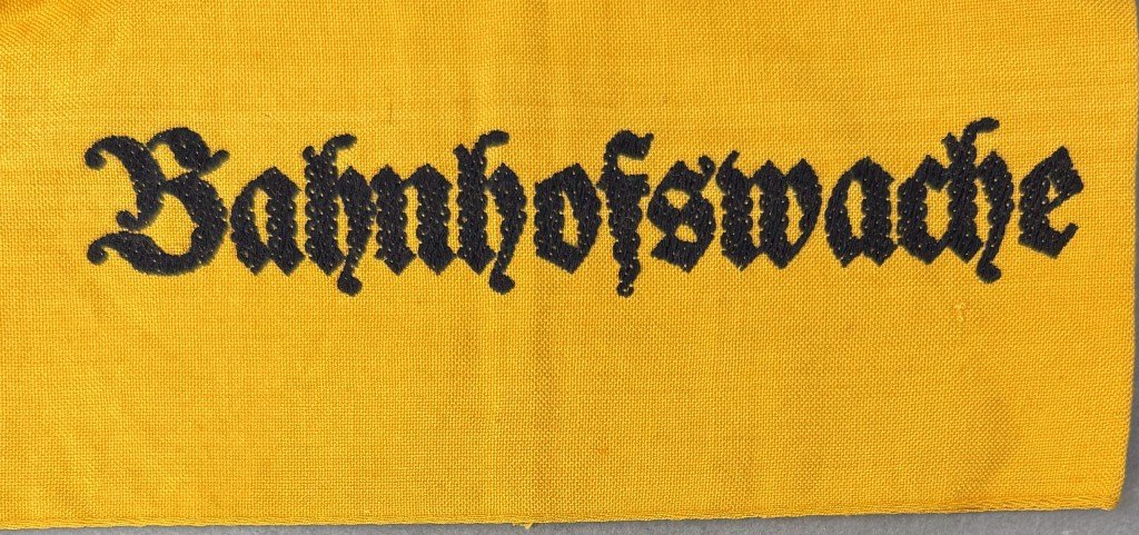 VERY RARE Original WWII German REICHSBAHN (Rail Road) Guard Armband Certified — image 2