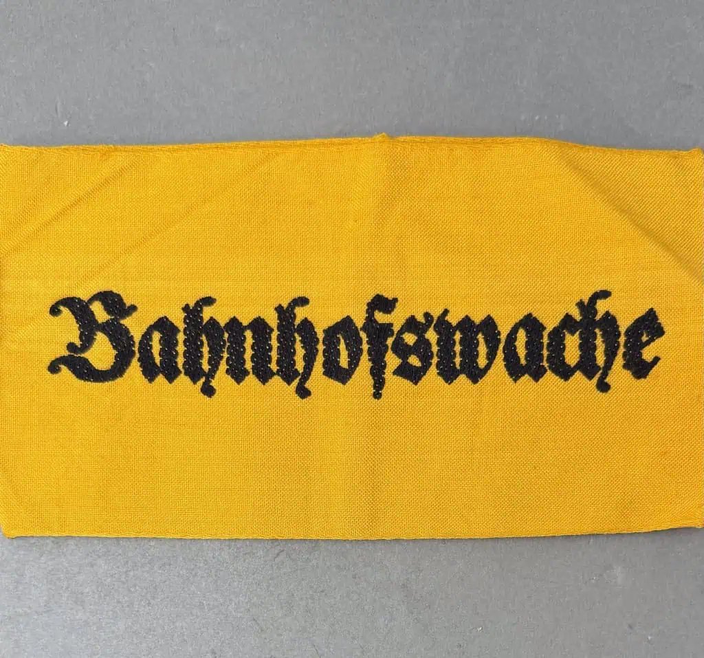 VERY RARE Original WWII German REICHSBAHN (Rail Road) Guard Armband Certified — image 5