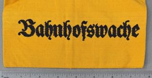 VERY RARE Original WWII German REICHSBAHN (Rail Road) Guard Armband …
