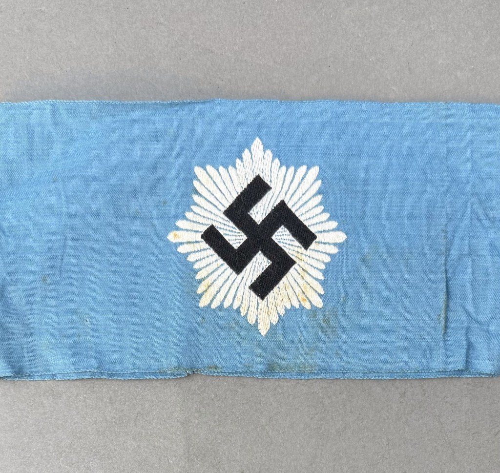 Original Third Reich German NSDAP (NAZI PARTY) RARE DELUXE BEVO RLB Armband Certified — image 2