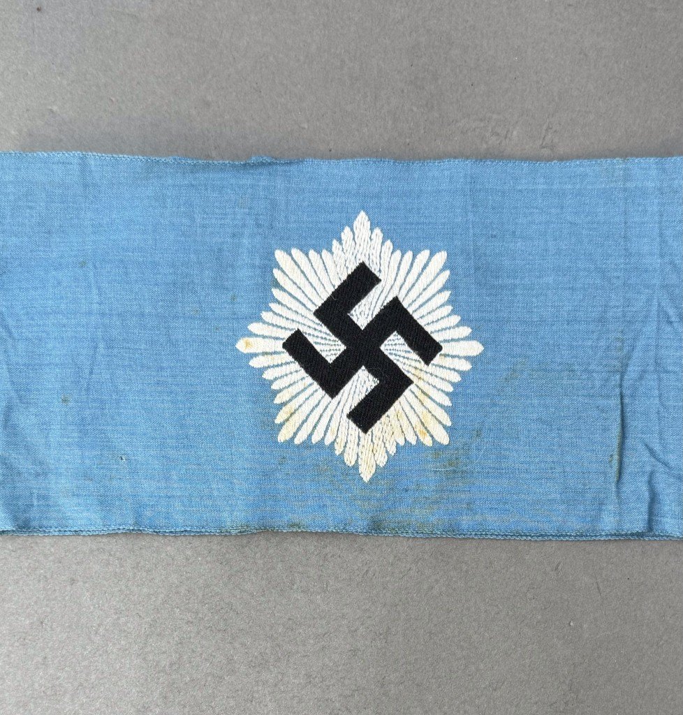 Original Third Reich German NSDAP (NAZI PARTY) RARE DELUXE BEVO RLB Armband Certified — image 6