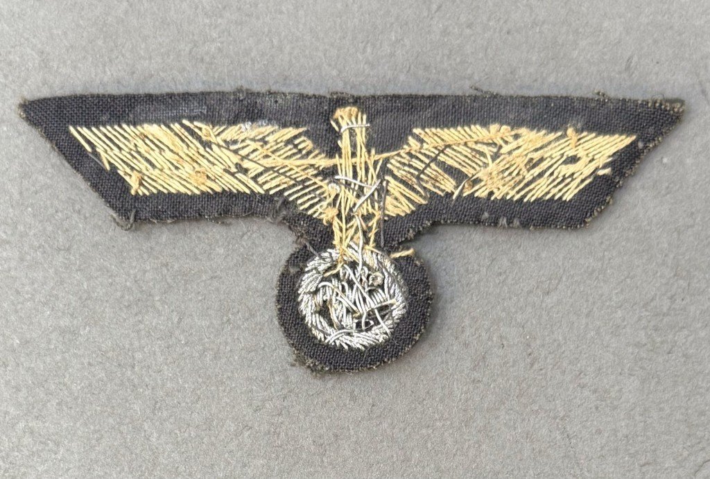 Original WWII German Army (Heer) NCO/OFFICER'S BREAST EAGLE. (Hoheitsabzeichen) Flatwire Certified — image 3
