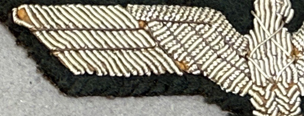 Original WWII German Army (Heer) NCO/OFFICER'S BREAST EAGLE. (Hoheitsabzeichen) Flatwire Certified — image 4