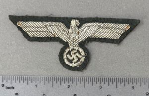 Original WWII German Army (Heer) NCO/OFFICER'S BREAST EAGLE. (Hoheitsabzeichen) Flatwire …