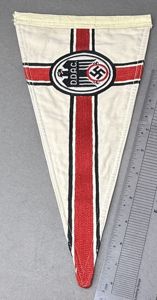 Original WWII German Nazi Party DDAC MEMBER'S VEHICLE PENNANT. (Wimpel) …