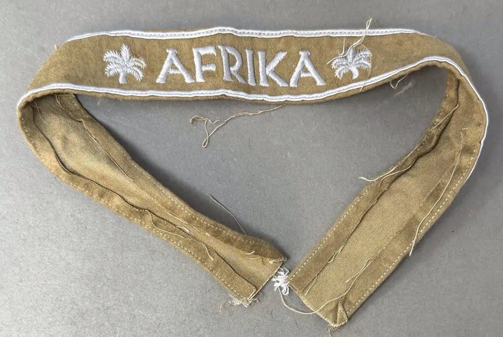 VERY RARE Original WWII German AFRICA CORPS EM/NCO'S TROPICAL BELT. (Tropen Koppel) AND BUCKLE Certified — image 2