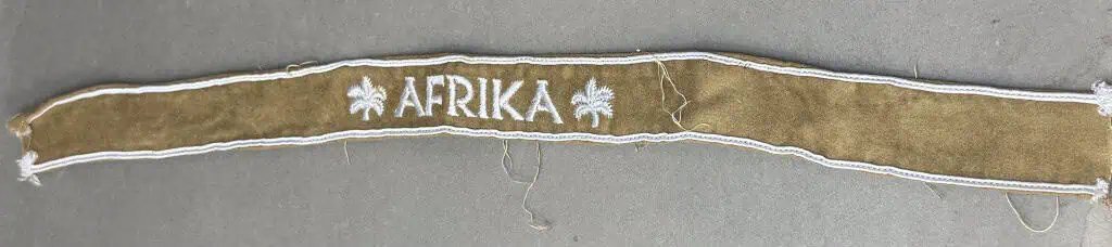 VERY RARE Original WWII German AFRICA CORPS EM/NCO'S TROPICAL BELT. (Tropen Koppel) AND BUCKLE Certified — image 3