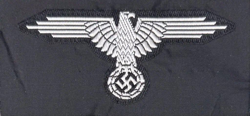 Original WWII German Waffen SS EM/NCO'S SLEEVE EAGLE. (SS-Ärmelhoheitsabzeichen) Brought Home By A U.S. Veteran Certified — image 2