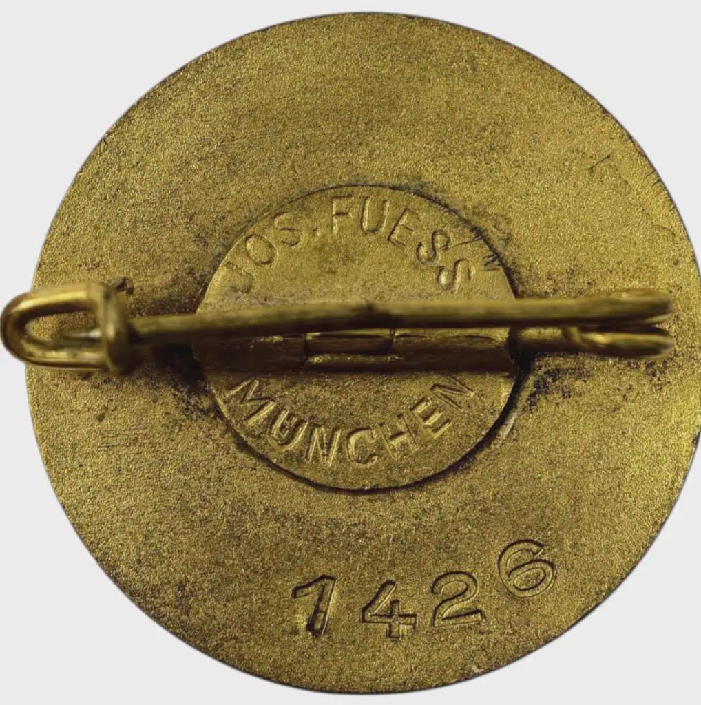Original German NSDAP (Nazi) Party Enamel RZM Marked Membership Badge Lapel Style Certified By The Gettysburg Museum Of History. — image 5