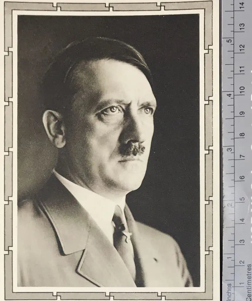 Original Classic Adolf Hitler Postcard By Hoffman Circa 1934 Certified By The Gettysburg Museum Of History — image 3