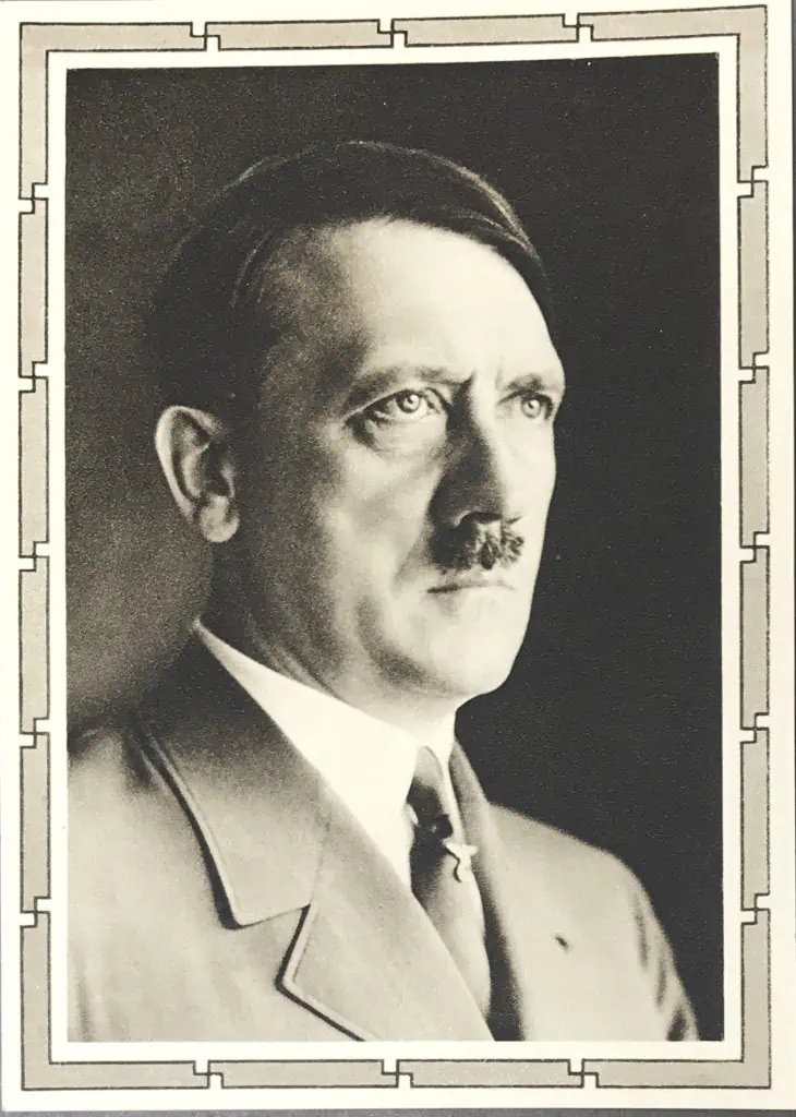 Original Classic Adolf Hitler Postcard By Hoffman Circa 1934 Certified By The Gettysburg Museum Of History — image 4