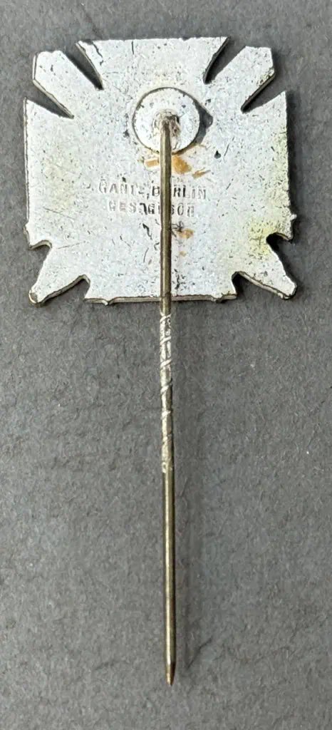 Scarce Original Third Reich Period German Veterans Organization 10 Year Membership Reichstreubund Lapel Badge Certified — image 3