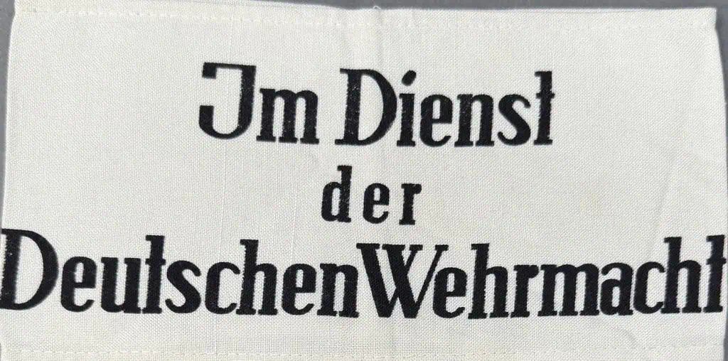 Original WWII German DEUTSCHE WEHRMACHT Armband With Stamp Brought Home By A U.S. Veteran Certified. — image 5