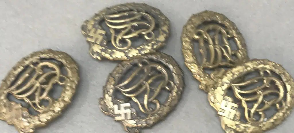 Original German NSDAP (NAZI PARTY) DRL Sports Badge In Bronze Certified By The Gettysburg Museum Of History — image 4