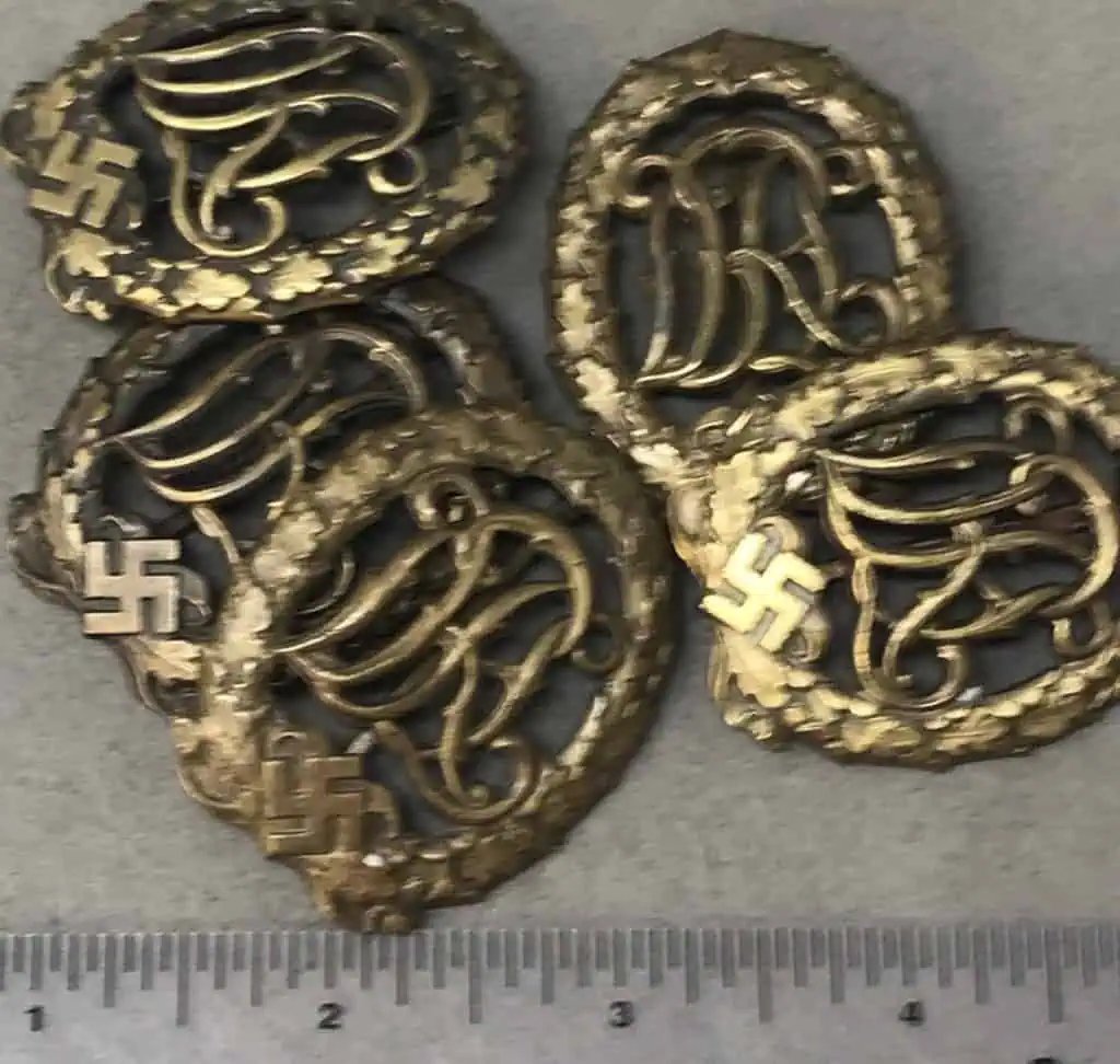 Original German NSDAP (NAZI PARTY) DRL Sports Badge In Bronze Certified By The Gettysburg Museum Of History — image 5