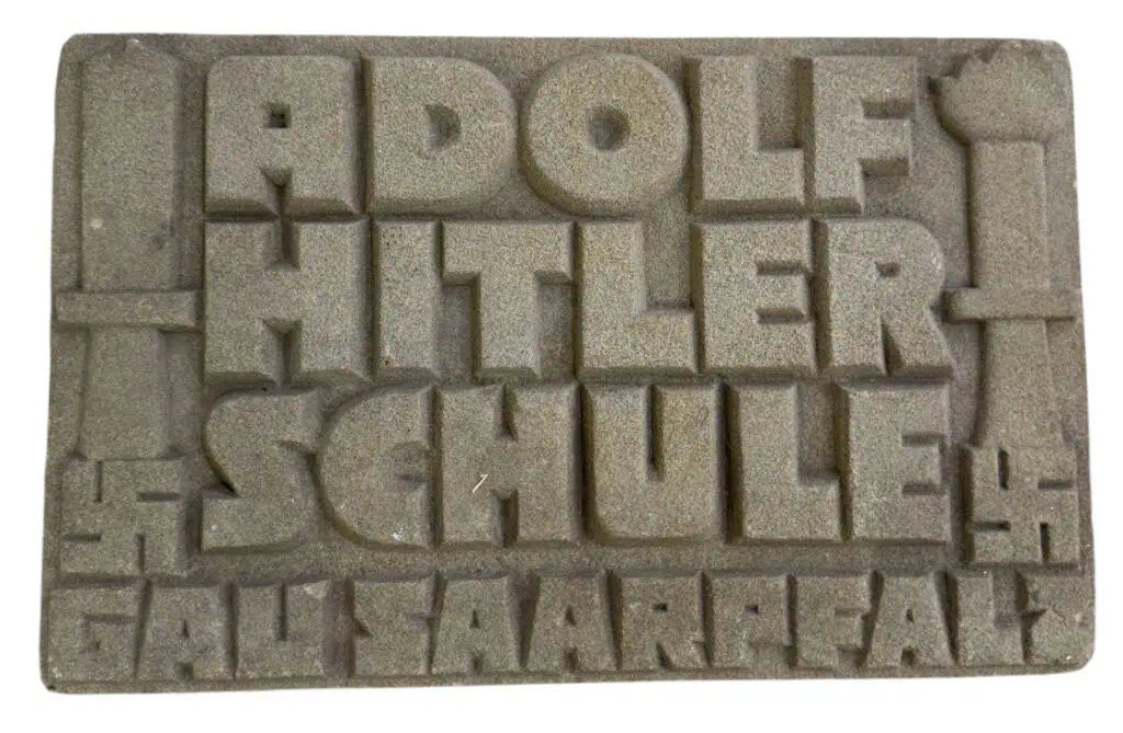 OUTSTANDING ORIGINAL Adolf Hitler Schule Foundation Stone For Gau Saarpfalz School Certified By The Gettysburg Museum Of History — image 4