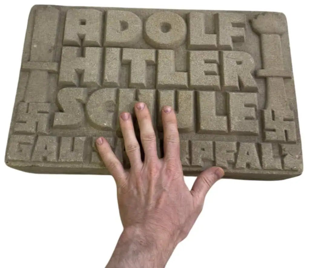 OUTSTANDING ORIGINAL Adolf Hitler Schule Foundation Stone For Gau Saarpfalz School Certified By The Gettysburg Museum Of History — image 5