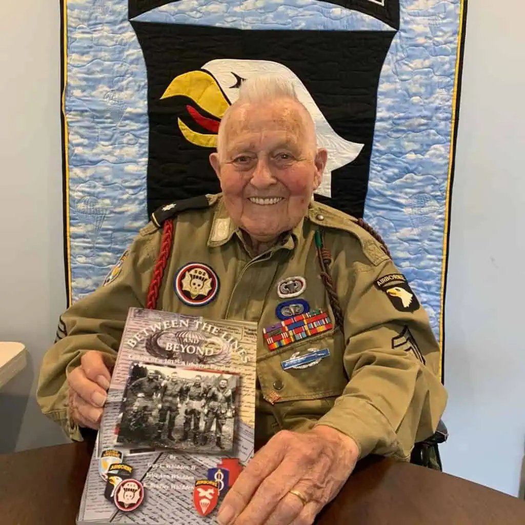 Original HAND Signed (Autographed) WWII 101st Airborne Paratrooper PRINT Guy Whidden 502 PIR Certified By The Gettysburg Museum Of History — image 6