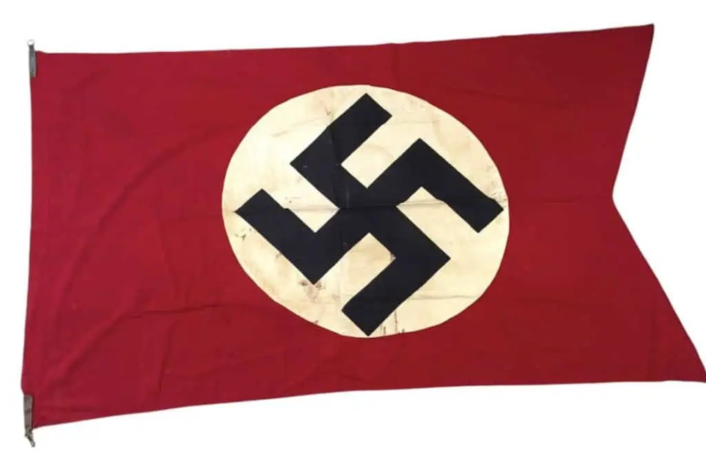 VERY RARE OUTSTANDING Original German Third Reich Eagle Pole Topper NSDAP Herborn Town Flag Standarte Certified — image 15