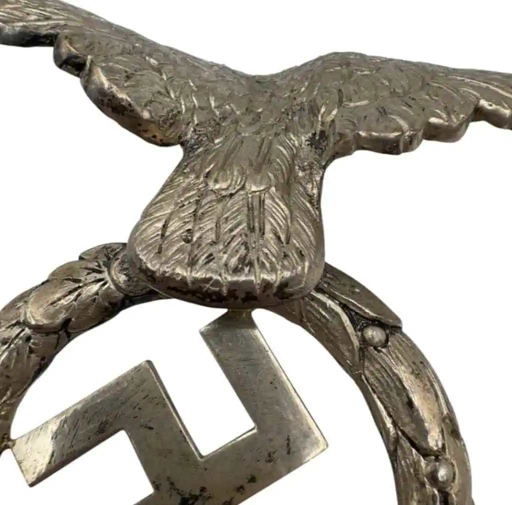 VERY RARE OUTSTANDING Original German Third Reich Eagle Pole Topper NSDAP Herborn Town Flag Standarte Certified — image 8