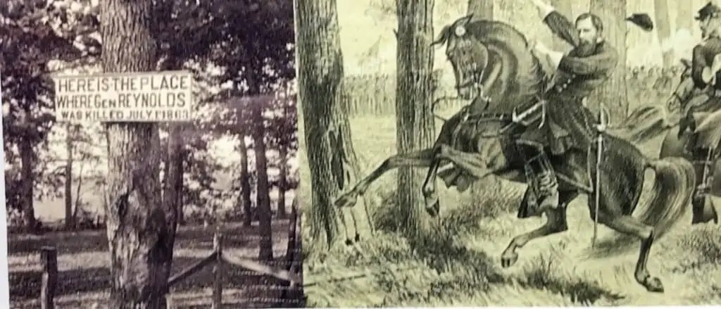 Reynolds Woods Gettysburg July 1st 1863 Witness Tree Wood And Bullet In Collectors Glass Case With COA — image 7