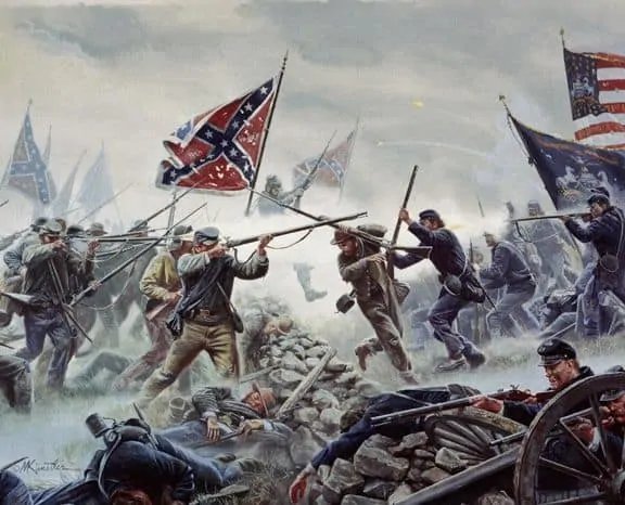 Authentic Gettysburg Pickett's Charge Artillery Shell Piece (Large) Civil War Relic In Collectors Glass Case Certified By The Gettysburg Museum Of History — image 4