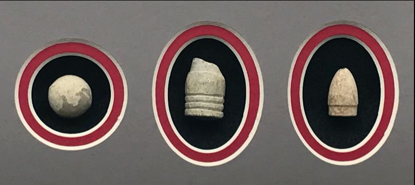 Authentic Confederate Money & Civil War Bullets Display In Collectors Glass Case Certified By The Gettysburg Museum Of History — image 6