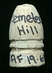 Authentic Civil War Bullet Recovered At Cemetery Hill Gettysburg Battlefield