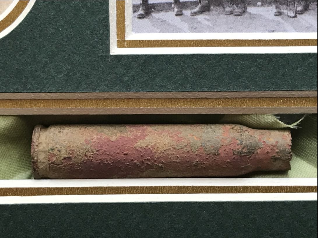 Original WWII Relic Recovered Near Brecourt Manor Normandy D-Day Easy Company Band Of Brothers In Collectors Glass Case — image 4