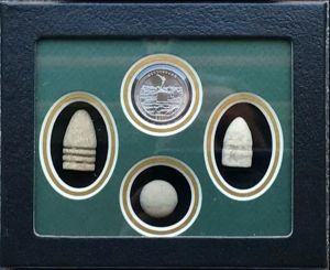 Battle of Gettysburg Commemorative Coin Framed With Authentic Civil War …