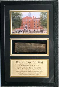 Battle Of Gettysburg Historic Witness Wood from the Lutheran Seminary …