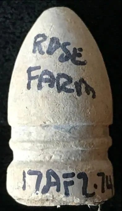 Original Confederate Two Ring Bullet Recovered On The Rose Farm Gettysburg Battlefield — image 3