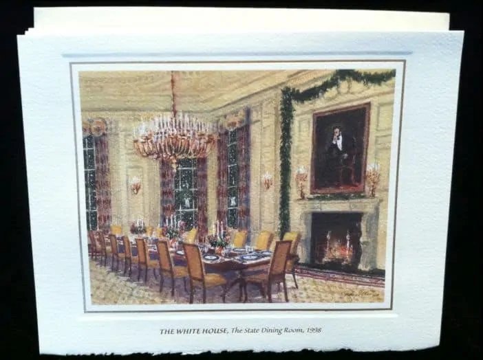 Set Of 5 Different President Bill Clinton Presidential White House Christmas Cards Printed Signatures — image 4