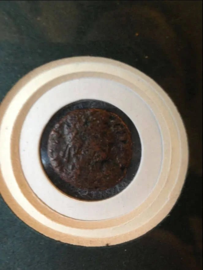 Authentic Ancient Roman Coin (Regular Grade) Matted in Collectors Glass Case Certified — image 2