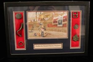 Deluxe Authentic Ancient Roman Artifacts In Collectors Glass Case Certified