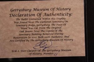 Battle Of Gettysburg Artifact from the Lutheran Seminary Plus a …