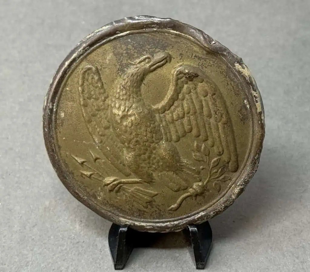 Very Nice Original Civil War Excavated Relic U.S. Belt Plate Recovered At Kelly's Ford Virginia Certified — image 4